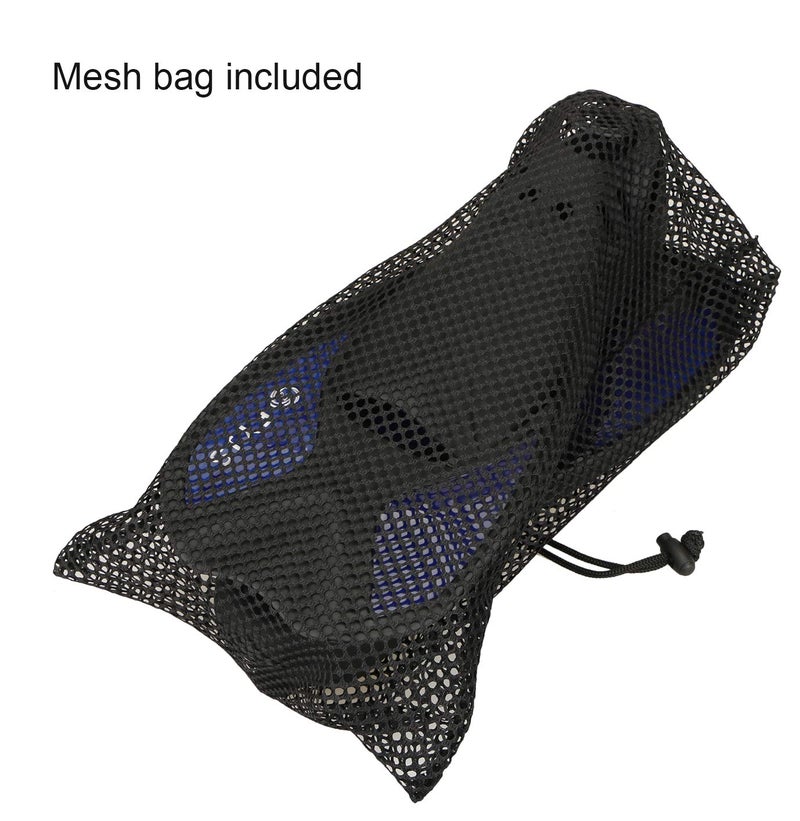 F FYJS Short Swim Fins,Travel Size Diving Flippers with Mesh Carrying Bag for Adult Men Women - Image 5